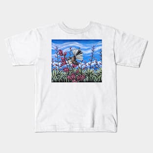 Piwakawaka Fantail by Ira Kids T-Shirt